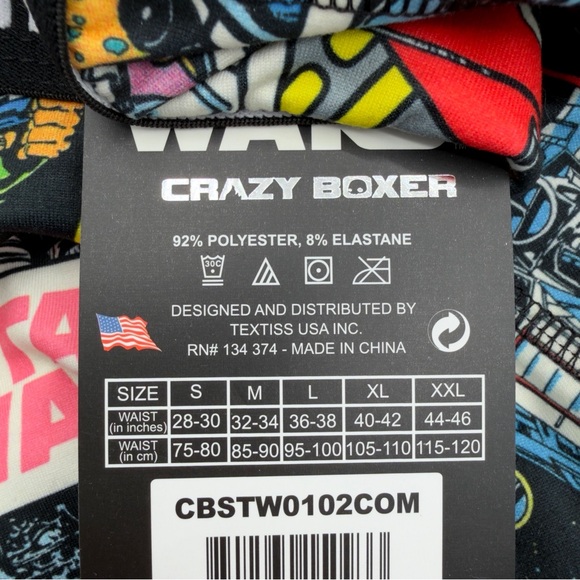 Star Wars Crazy Boxer Briefs Mens Size Large Underwear Disney Darth Vader R2-D2 - Picture 8 of 8